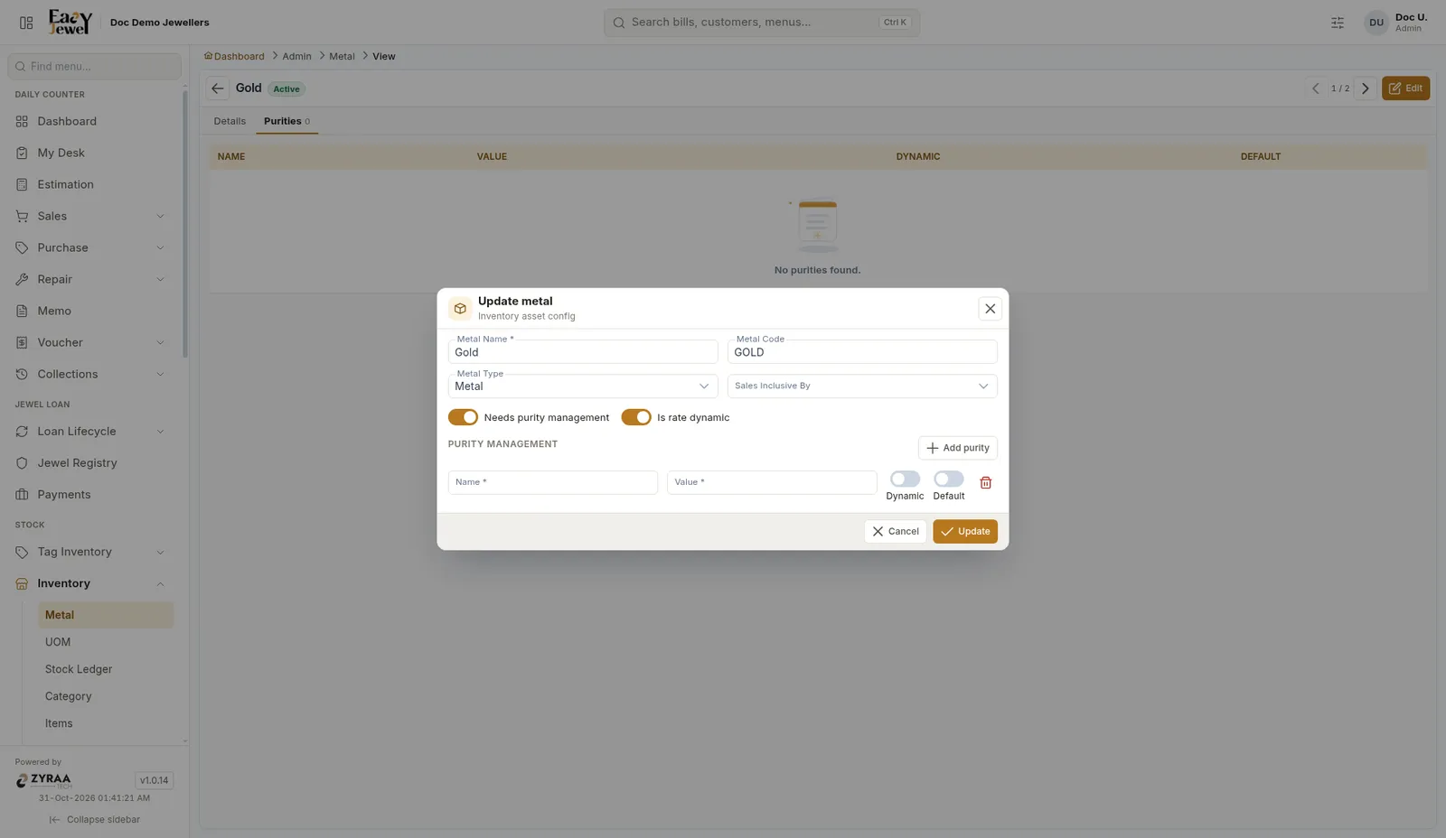Add purity
