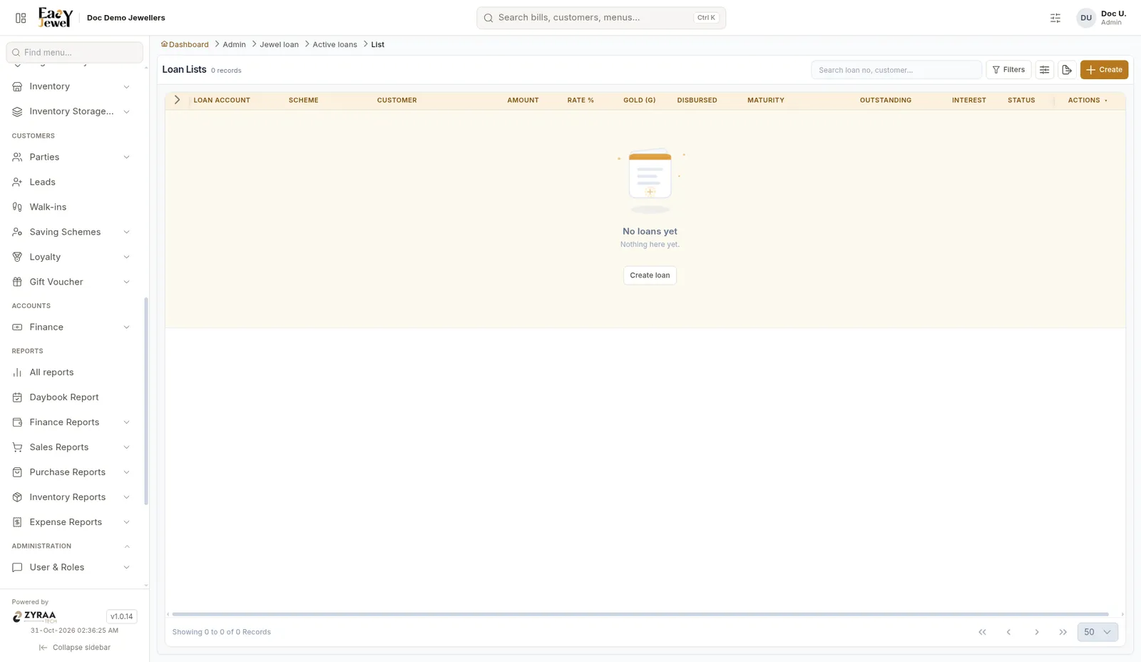 Loan Lists