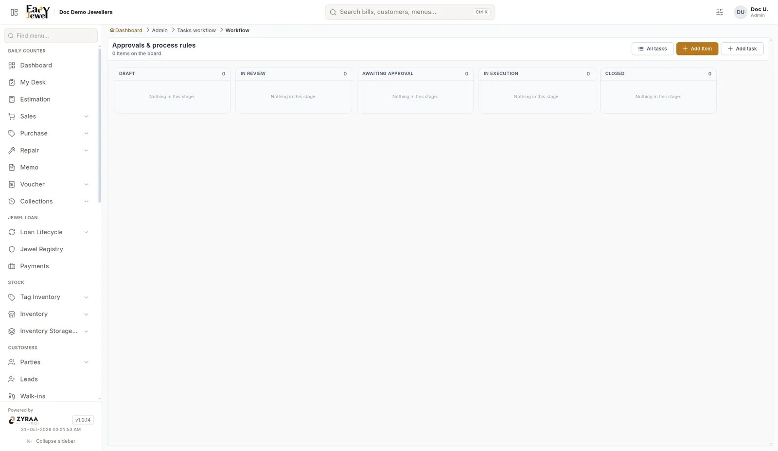 Workflow board